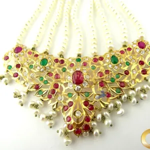 Passas set with Ruby, Pearl & Emeralds