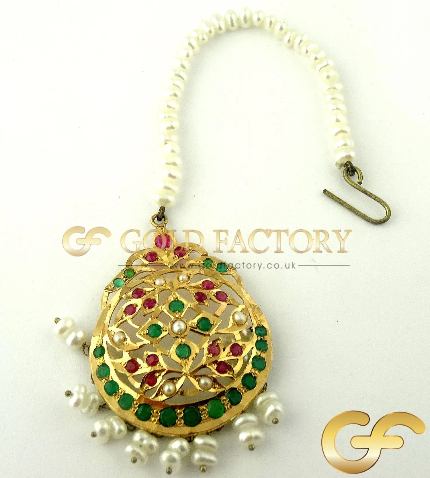 45897648_1 Tikka with Emeralds, Rubies and Pearls