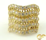 Five Row Swirl Ring