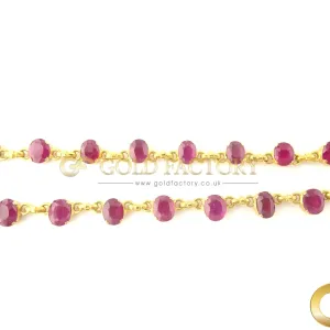 Solitaire Ruby Necklace