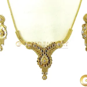 Rhodium Necklace Set