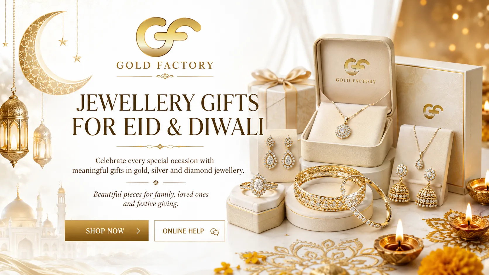Eid gold jewellery gifts from Gold Factory